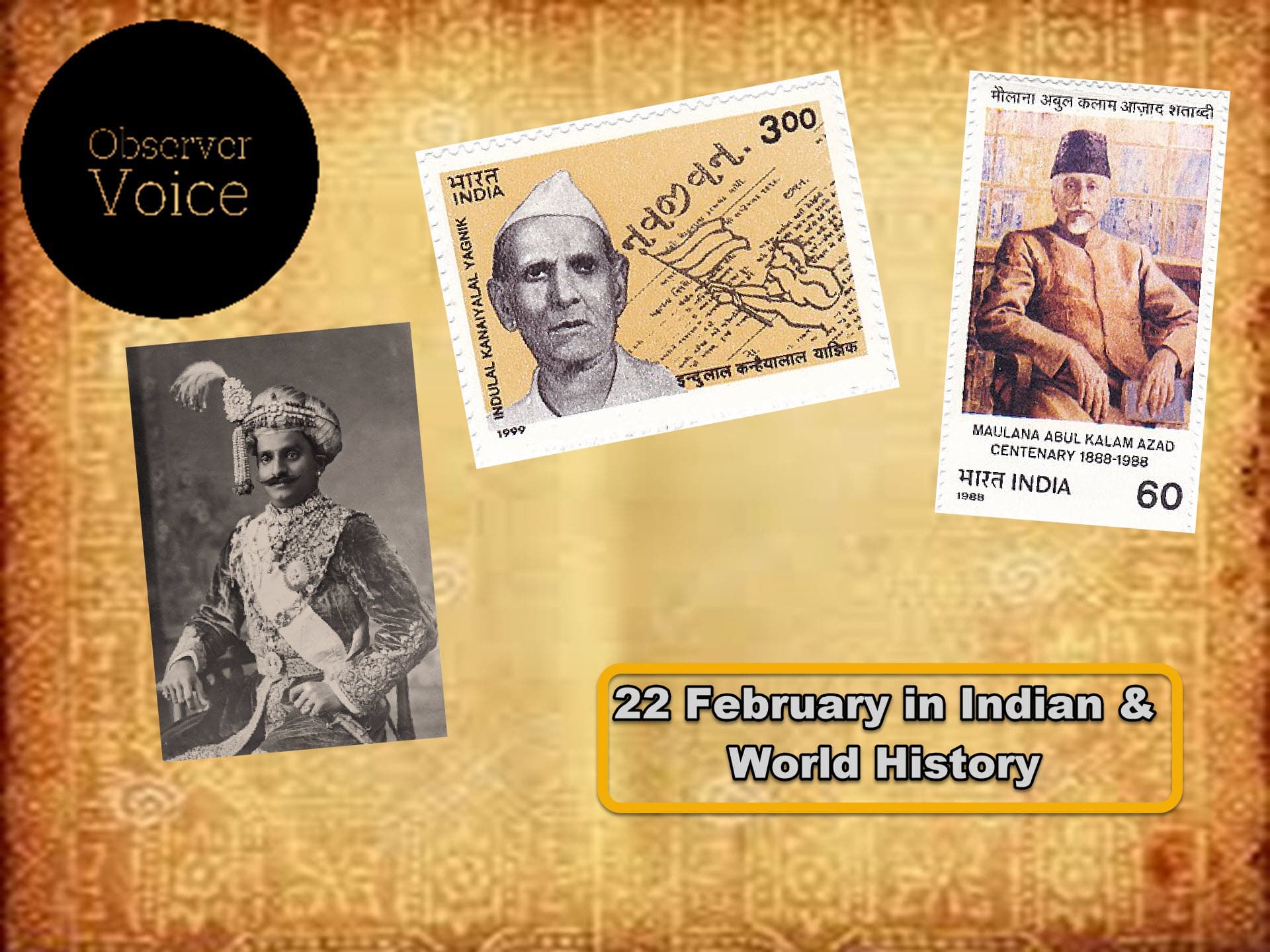 22 February In Indian History Observer Voice