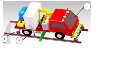 Self-propelled railway track scavenging