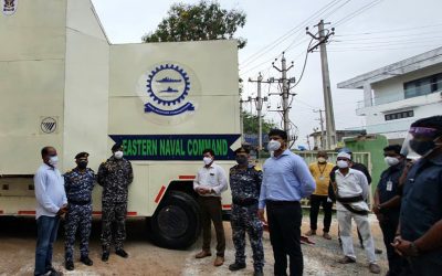 Indian Navy Provides ‘Oxygen on Wheels’ to Palasa COVID Care Centre