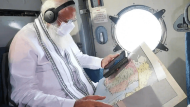 aerial survey of Cyclone Tauktae