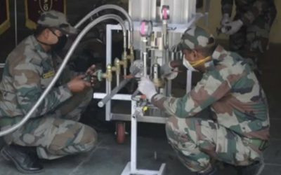 Indian Army innovate the conversion of liquid oxygen to low-pressure oxygen for COVID patients
