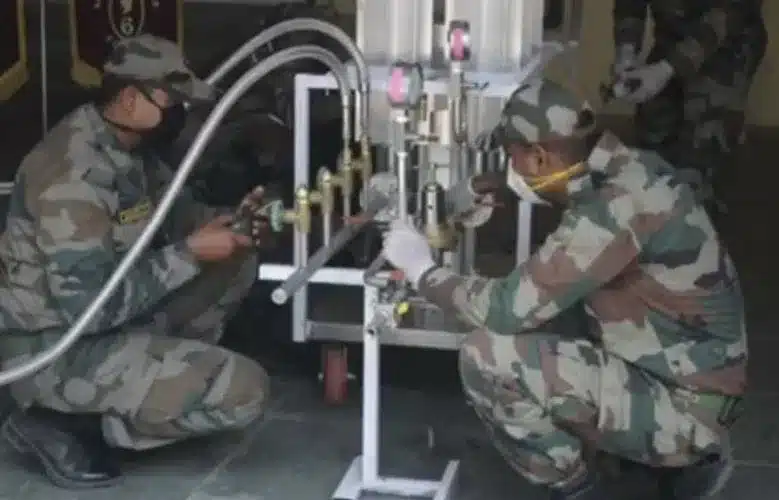 Indian Army innovate the conversion of liquid oxygen to low-pressure oxygen for COVID patients