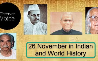 26 November in Indian and World History