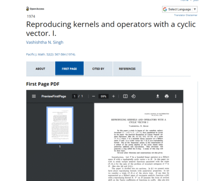 Reproducing Kernels and Operators with a Cyclic Vector
