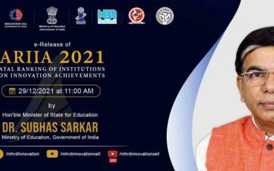 Atal Ranking of Institutions on Innovation Achievements (ARIIA) 2021 to be released tomorrow