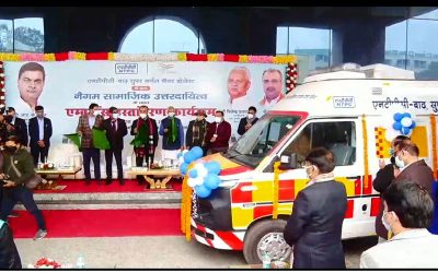  NTPC handed over 4 ambulances to Indira Gandhi Institute of Medical Sciences (IGIMS)