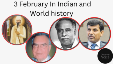 3 February in Indian and World History