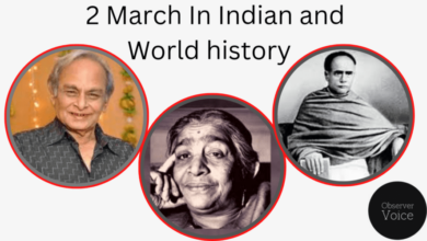 2 March in Indian and World History