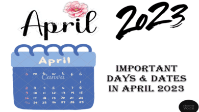 Important Days and Dates in April 2023