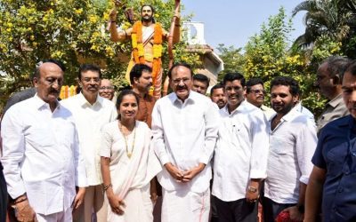 Vice President visits birthplace of freedom fighter Alluri Sitarama Raju