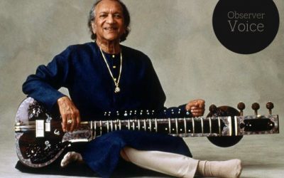 Pandit Ravi Shankar, an Indian musician