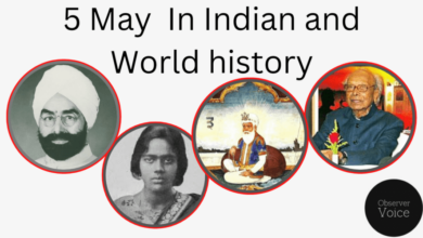 5 May in Indian and World History