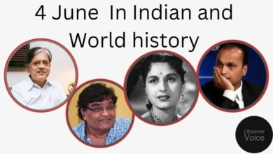 4 June in Indian and World History