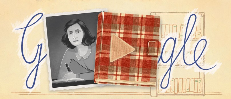 Google Doodle honours Anne Frank