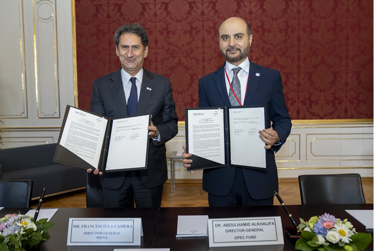 IRENA & OPEC Fund for International Development have signed an MoU to mobilise fund
