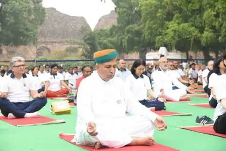 Yoga Mahotsav organised at Purana Qila