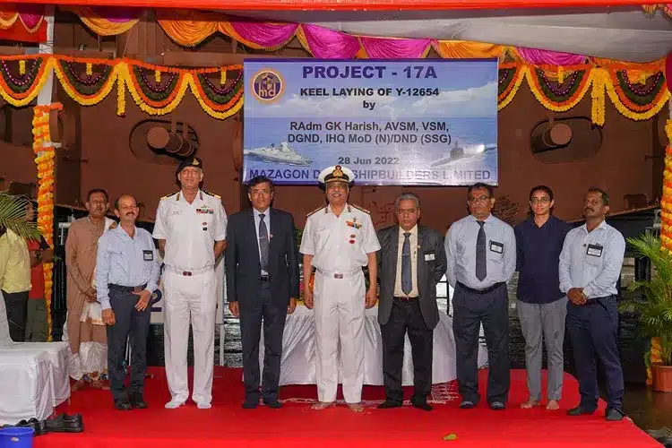 Keel laid for Seventh Project of P17A class frigates