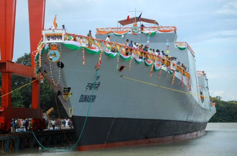 Rajnath Singh launched Y- 3023 Dunagiri, Project 17A frigate
