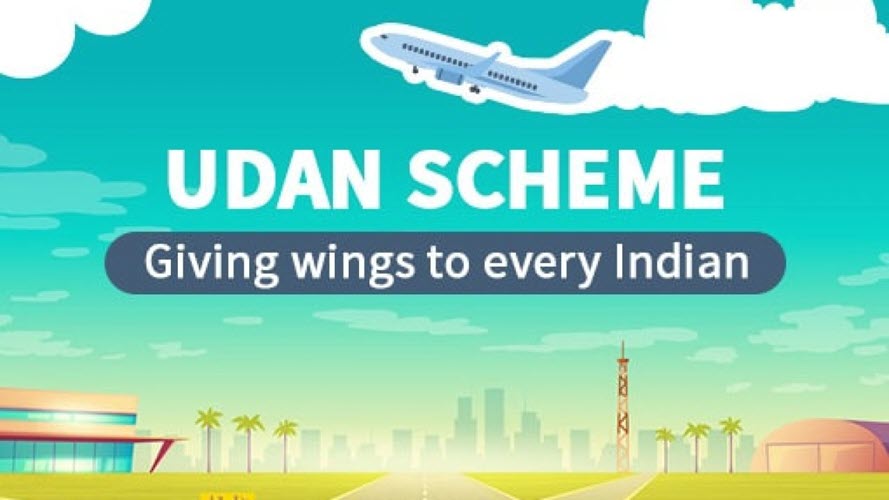 Under UDAN, passenger traffic has increased from 2.6 lakh to 33 lakh in 5 Years