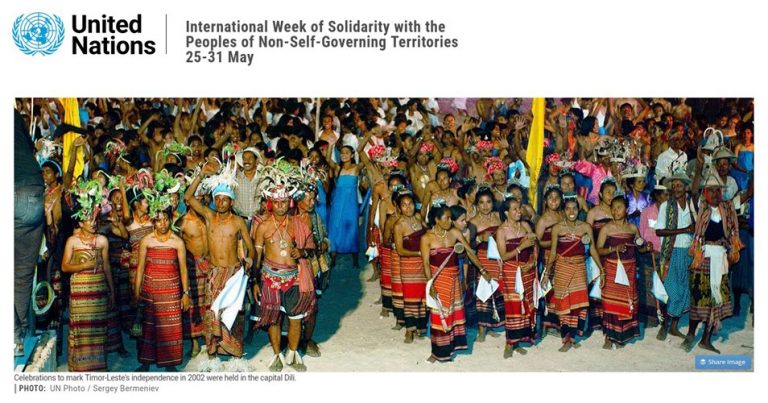 25 May Week Of Solidarity With The Peoples Of Non Self Governing 