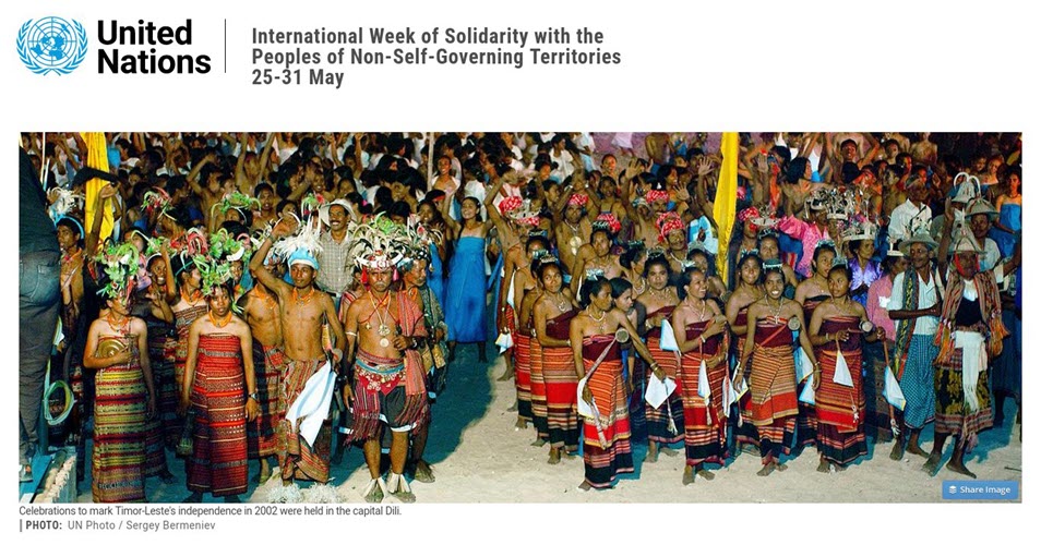 25 May: Week of Solidarity with the Peoples of Non-Self-Governing Territories 2022 and its Significance
