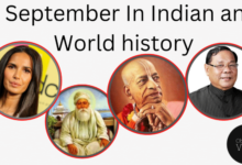 1 September in Indian and World History