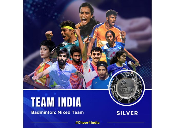 India wins 2 gold and 2 silver medals on day 5 of CWG 2022
