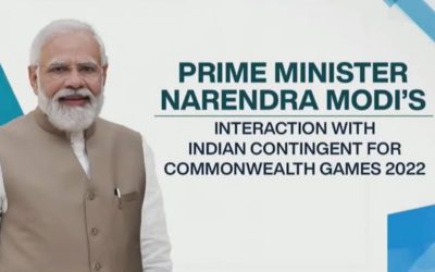 PM felicitates Indian Contingent for Commonwealth Games 2022