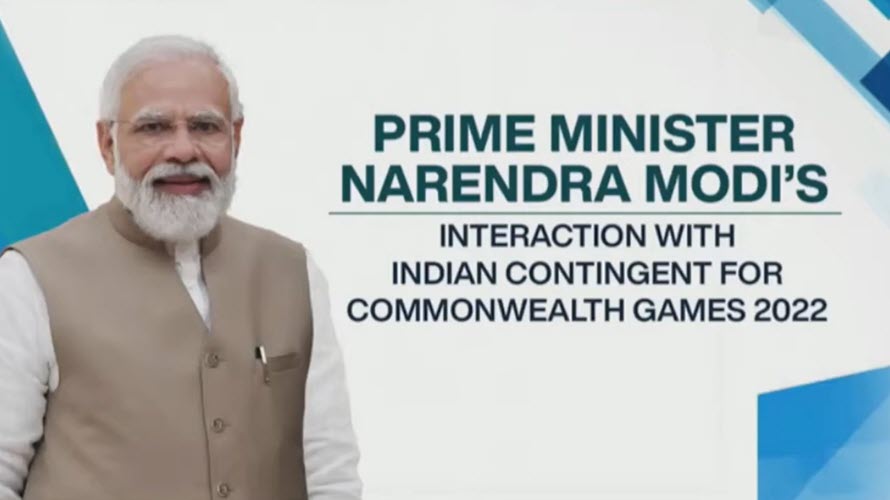 PM felicitates Indian Contingent for Commonwealth Games 2022
