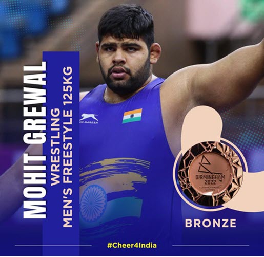 CWG 2022: PM congratulates Mohit Grewal for winning the Bronze medal