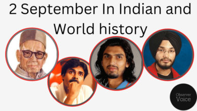 2 September in Indian and World History