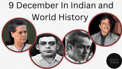 9 December in Indian and World History