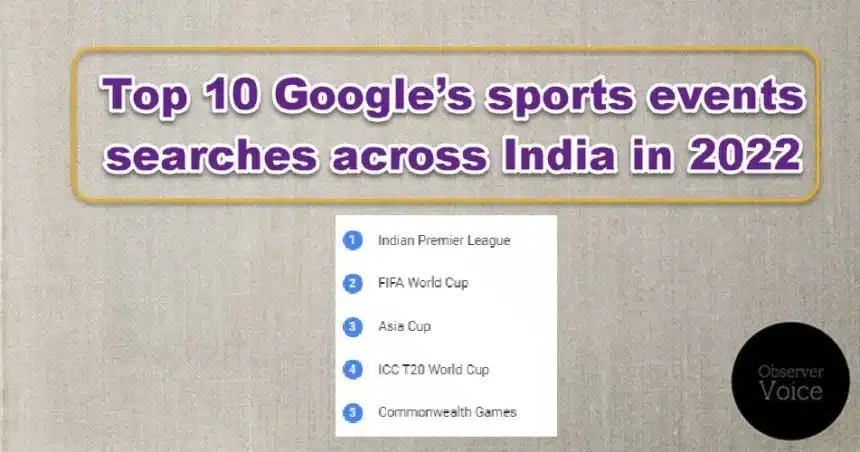 Top 10 Google’s sports events searches across India in 2022