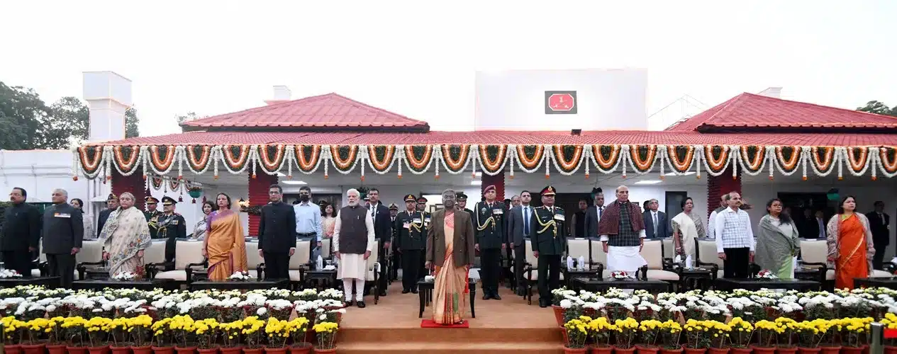 PM attends ‘At Home’ reception at Army House on the eve of Vijay Diwas