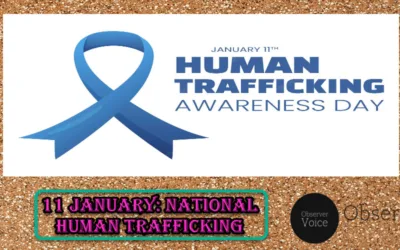 11 January: National Human Trafficking Awareness Day