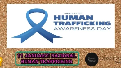 11 January: National Human Trafficking Awareness Day