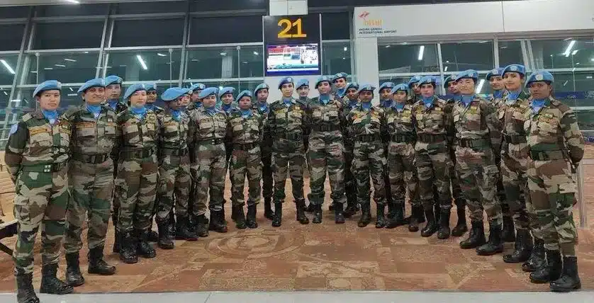 Indian Army deploys largest contingent of women peacekeepers to UN mission
