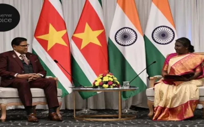 PRESIDENT MEETS PRESIDENT OF REPUBLIC OF SURINAME