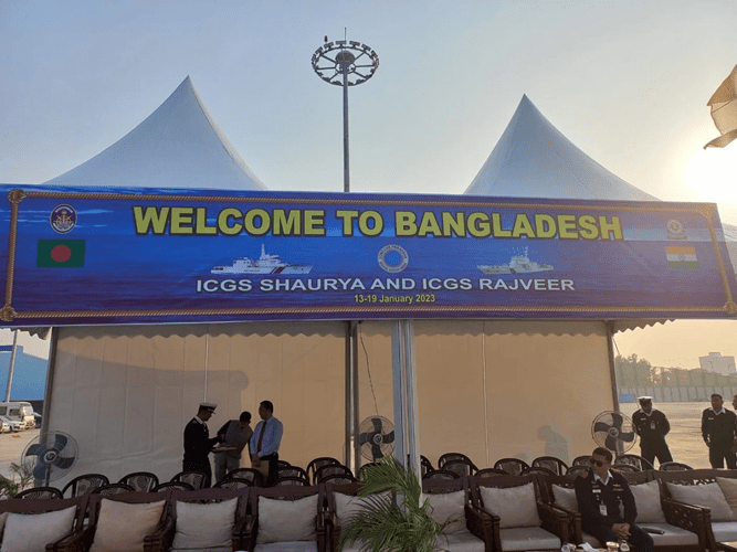 Overseas Deployment of ICGS SHAURYA and RAJVEER to Bangladesh