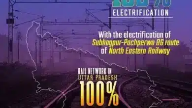 Indian Railways electrified the entire Broad Gauge Network in Uttar Pradesh