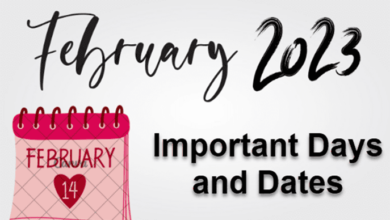 Important Days and Dates in February 2023