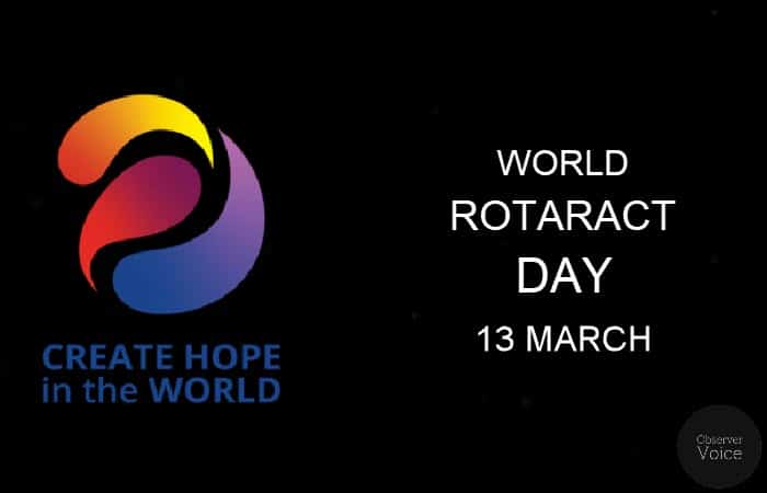 13 March: World Rotaract Day