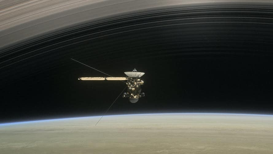 Cassini Spacecraft Dives