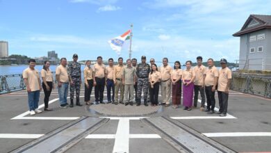 INDIAN NAVAL SHIPS VISIT SIHANOUKVILLE, CAMBODIA