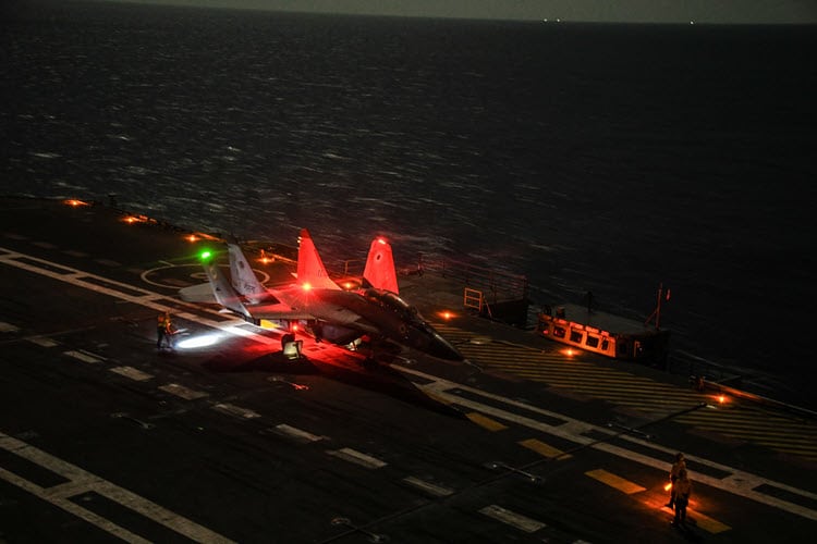 Night Traps of MIG-29K Onboard Vikrant