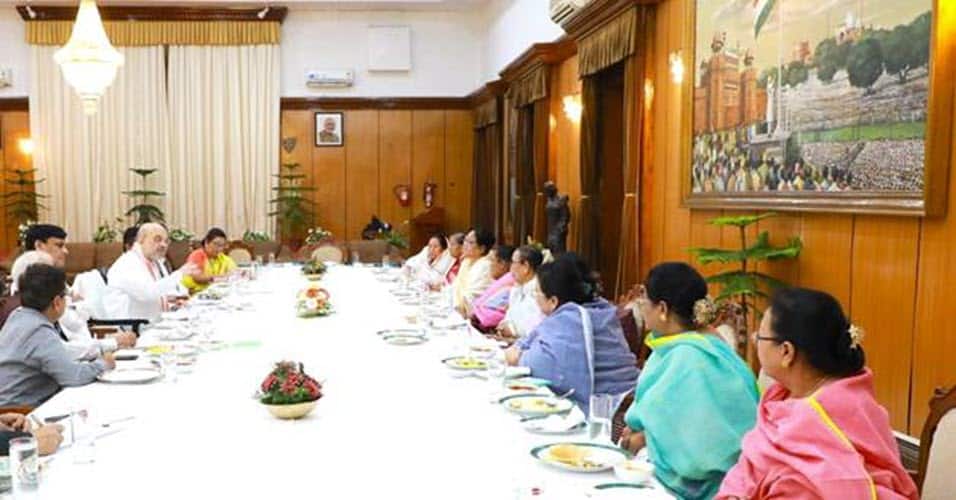 Amit Shah had extensive discussions with civil society organizations in Imphal.