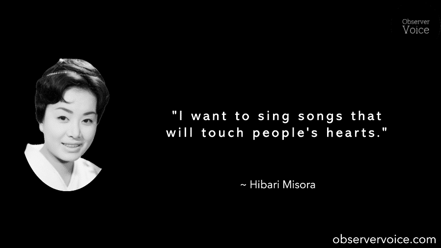 Hibari Misora Quotes