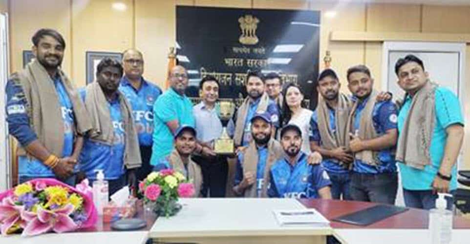 Ministry honours Indian Deaf Cricket Team, winners of IDCA TR-Nation ODI for the Deaf against Bangladesh