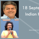 18 September in Indian and World History