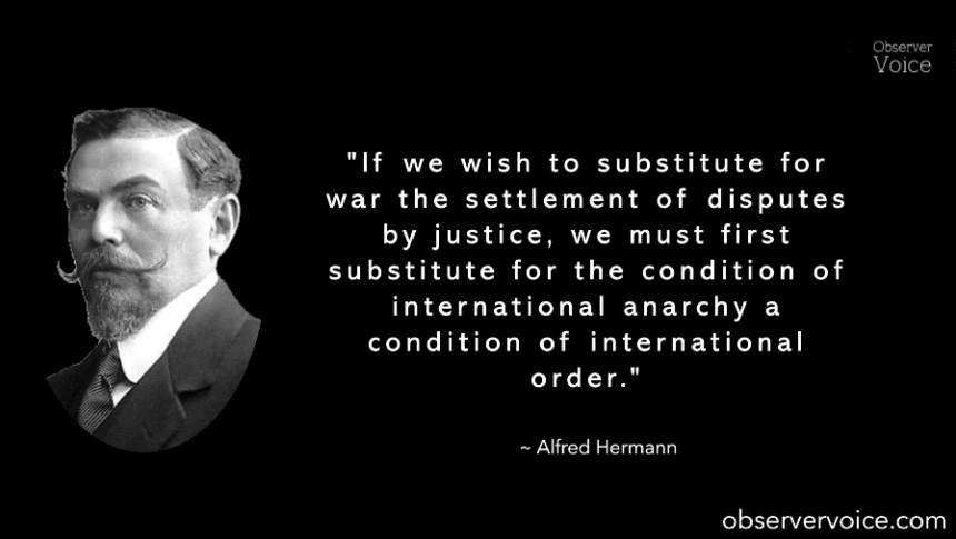 Alfred Hermann Fried Quotes